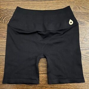 NUX Black Bike Shorts